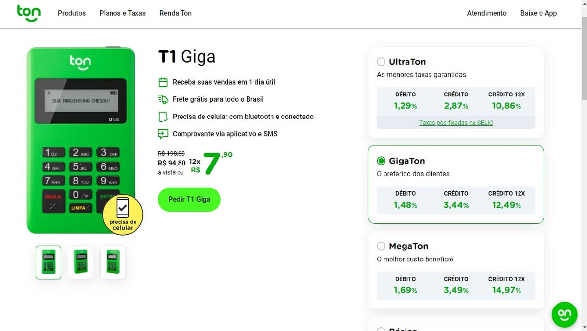 Maquininha Ton Taxas Modelos Taxas E Planos Agora Cupom 6316