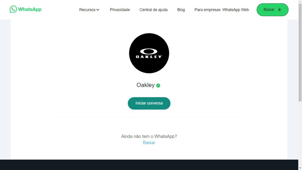 WhatsApp Oakley