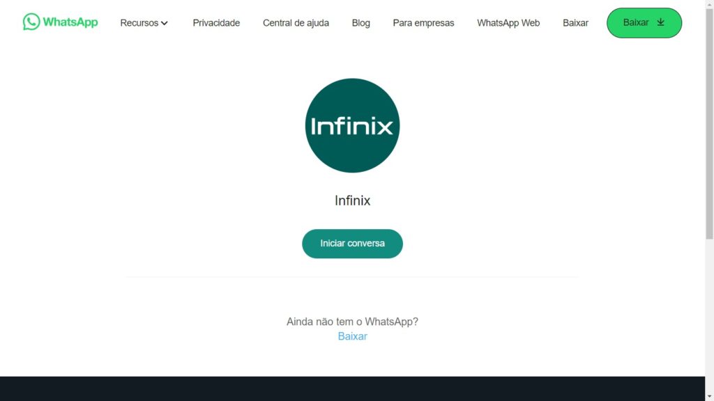 WhatsApp Infinix