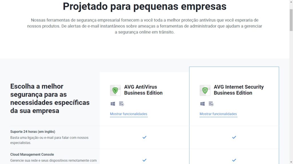 AVG para empresas